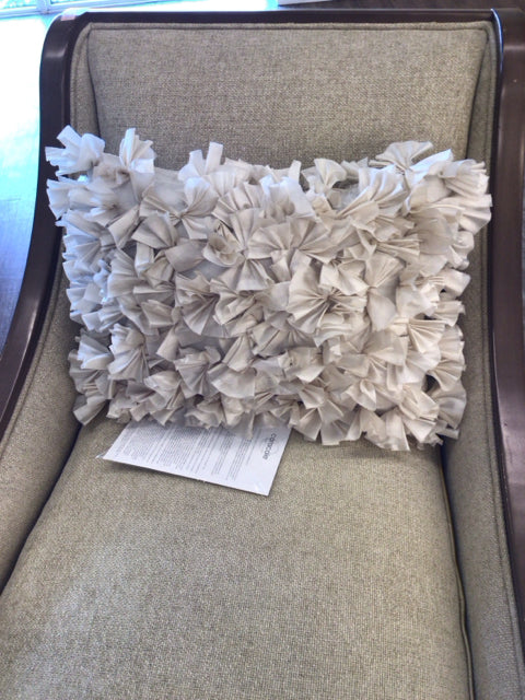 Off White Bow Pillow