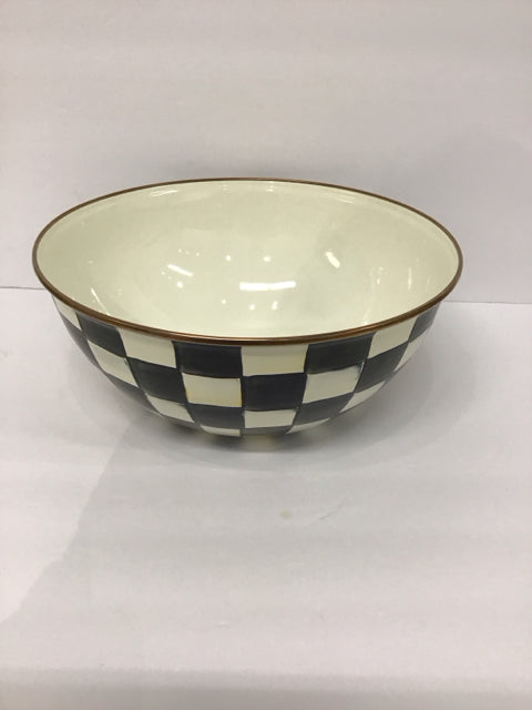 11" MacKenzie Childs Courtly Check Serving Bowl