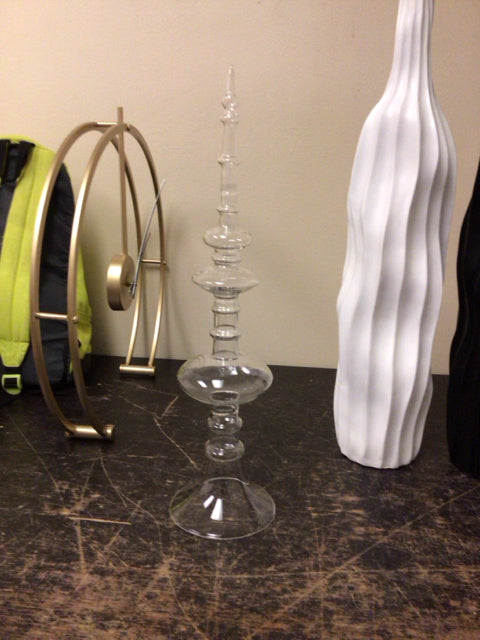 Tall Glass Decorative Finial