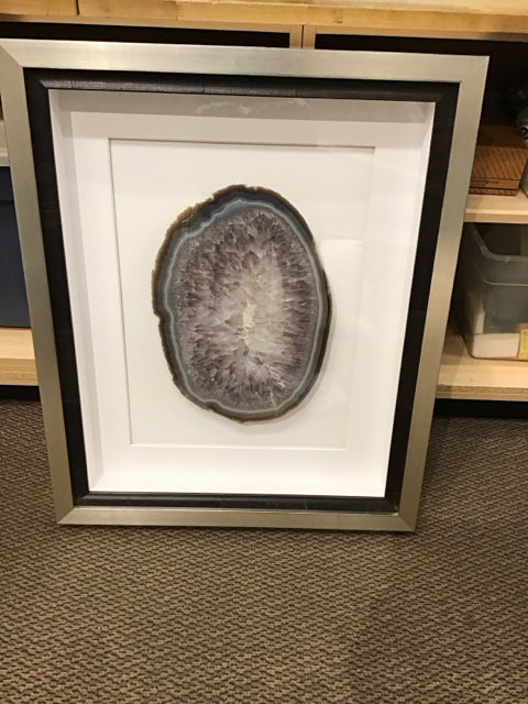 28x34 Shadow Box Framed Geode Slice