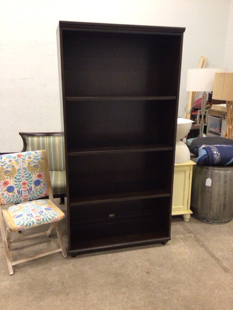 PB Dark Wood Tall Bookcase