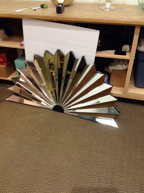 50"Wx25"H Reflections Copenhagen Fan Mirror