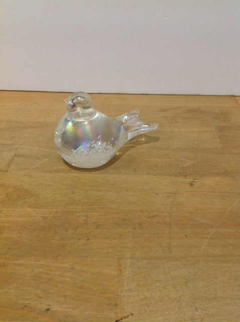 Glass Robin Paperweight