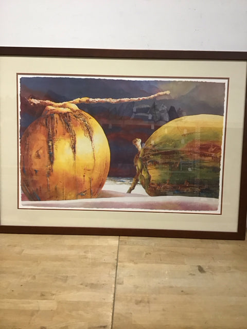 42x30 Framed Coconuts Art Poster