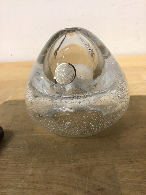 5" Mouth Blown Art Glass
