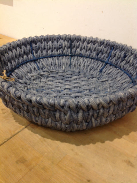 Basket- 18" Moderno Blue Fabric