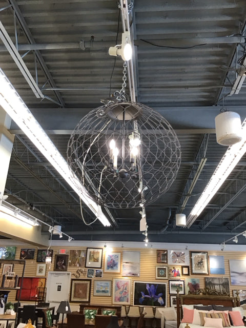 Currey & Co Simpatico Lg Orb Chandelier