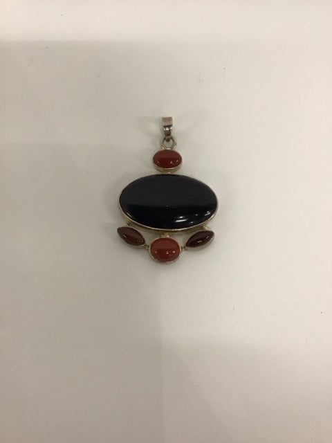 925 Silver Carnelian Quartz Pendant