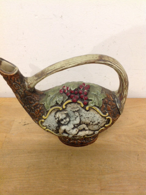 8" Italy Pottery Pitcher