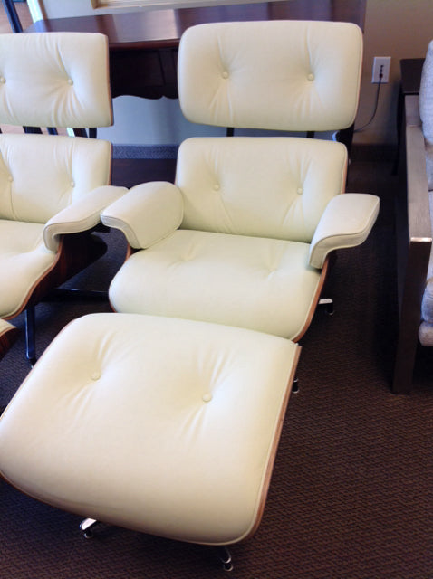 Carver Tall Eames Style Chair w/Ottoman