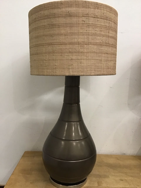 40" Ceramic Bronze Color Mid Century