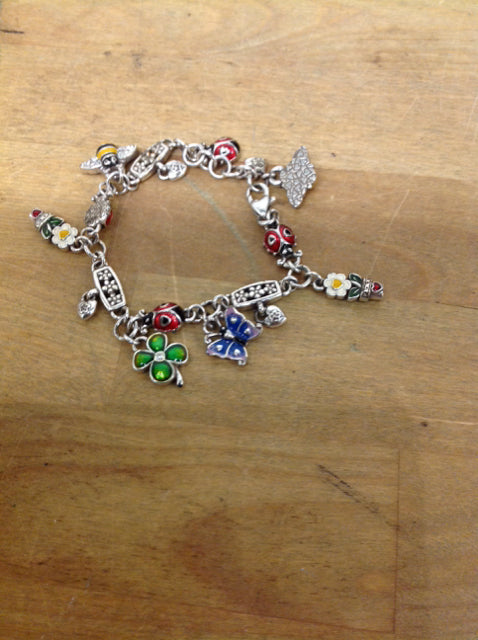 Bracelet- Silver Charms