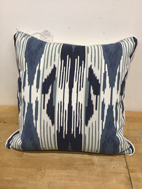 Blue/Lt Blue Pattern Pillow