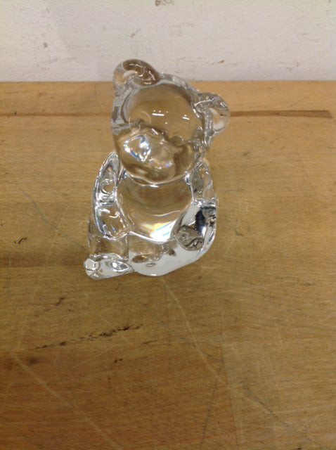 Clear Glass Bear Trinket