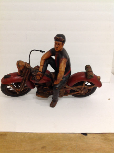 Resin Motorcycle Guy