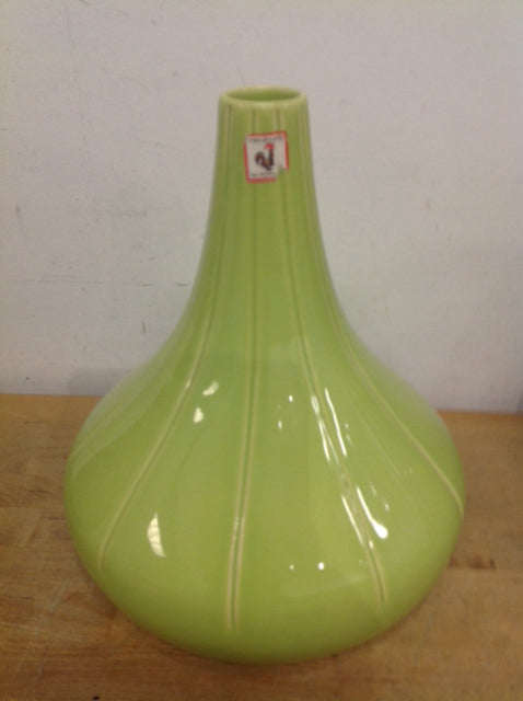 Vase- 14" Portugal Green Ceramic