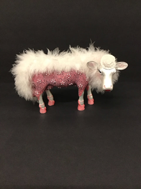 Enesco Treasured Bovine Pink Hat