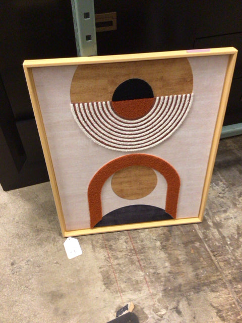 21x25 Framed Abstract Art