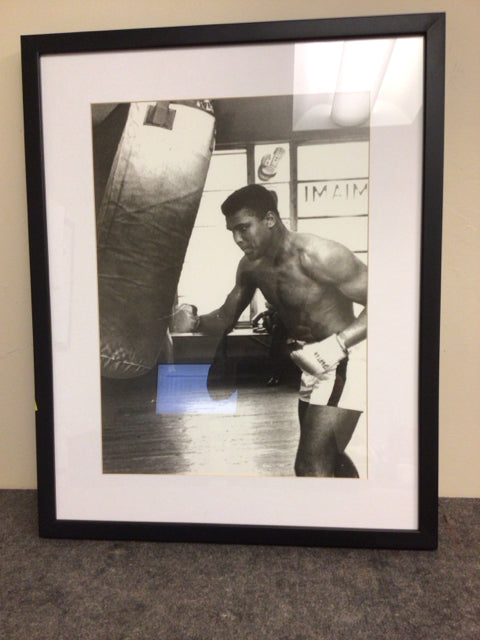 29 1/2" X 23 1/2" Muhammad Ali Black Framed Print