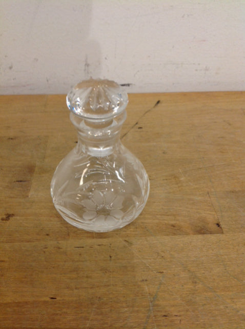 Perfume Bottle- Glass Flower