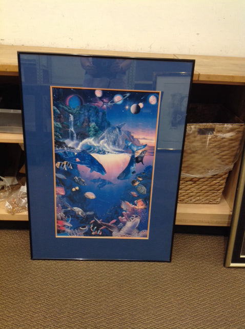 27x38.5 Framed "Cosmos" Christian Riese