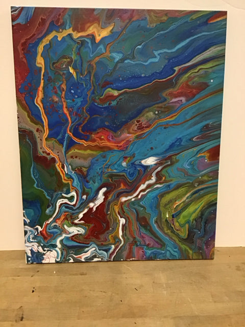 24x30 Cavern Painting By Susan David