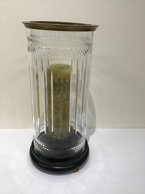 Glass Cylinder Hurricane Candle Holder