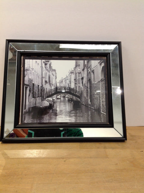 13x11 Mirror Framed Venice Canal Photo