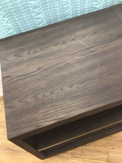 AS-IS 22" X 26" RH Open One Drawer Dark Wood Nightstand(Marks On Top)