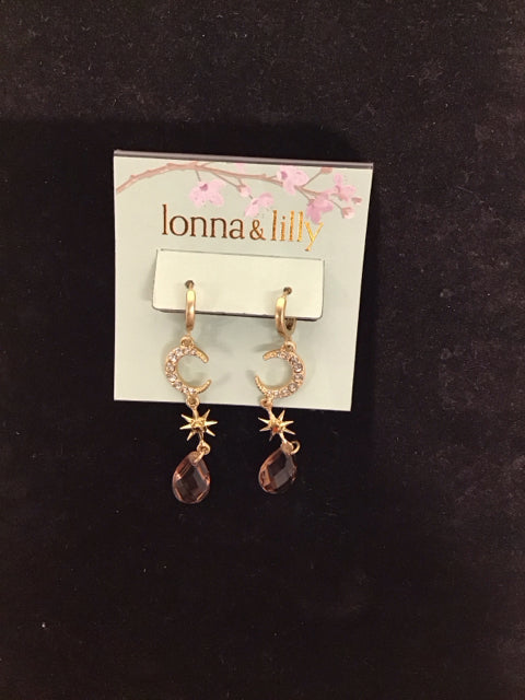Lonna & Lilly Gold Celestial Drop Earrings