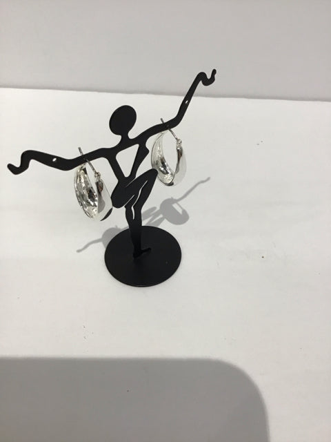 Silver Tone Drop Earrings