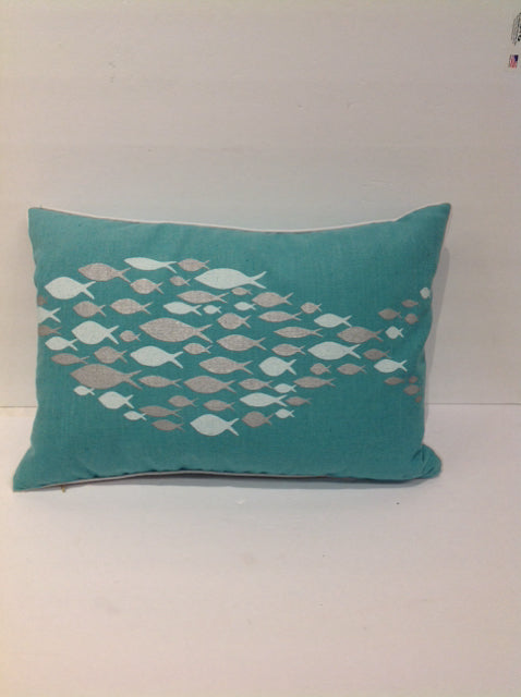 Green Linen w/Fish Pillow