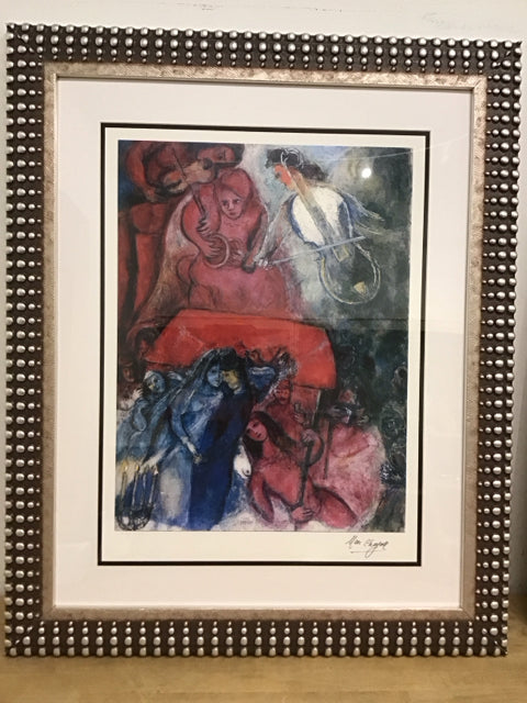 38"x22" The Wedding II Lithograph By Marc Shagall COA