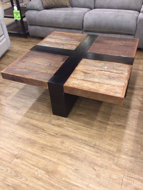 45 1/8" Square Wood Coffee Table