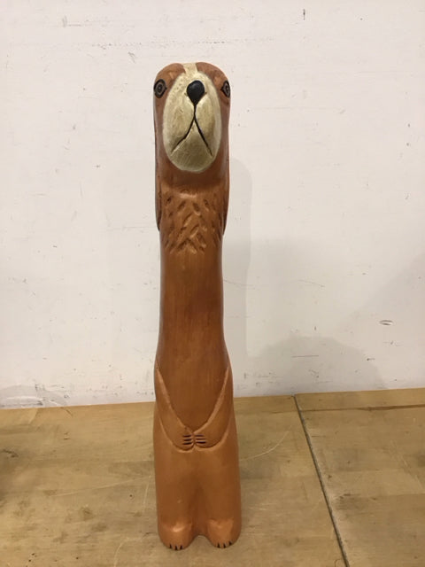 19" Wooden Dog Figure
