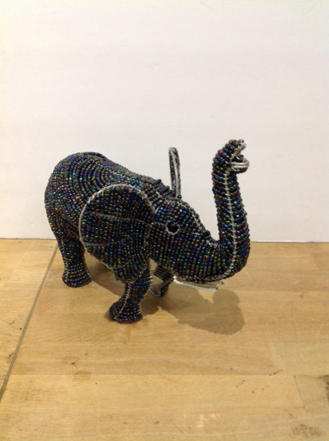 9" Beaded African Elephant