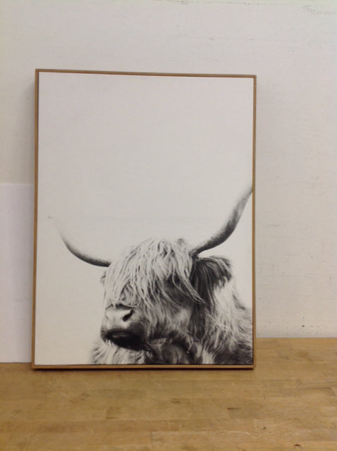 24x32 Cow Print on Canvas
