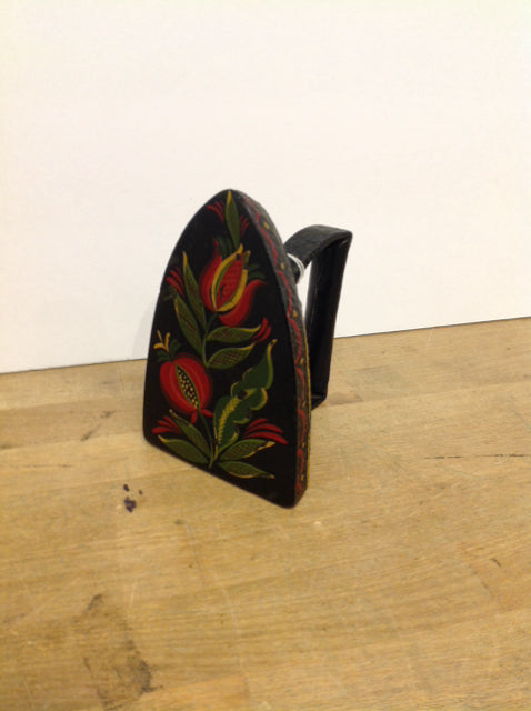 Black Painted Iron Door Stop