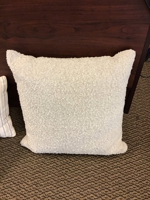 Neutral Crochet Design Pillow