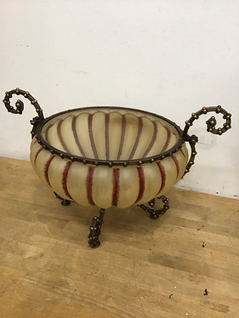 11" x 24" Art Glass Urn