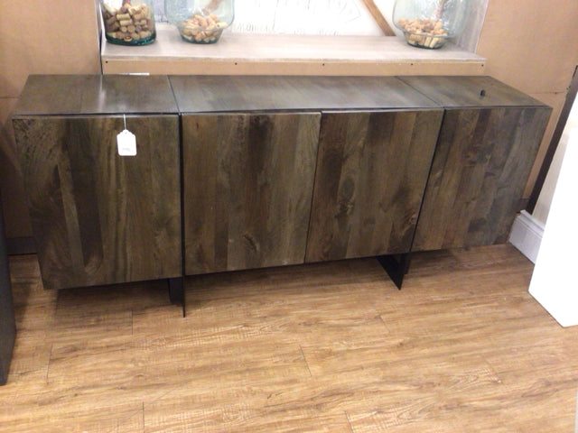 16" X 72" AS-IS Moes Home Furniture Tiburon large Side Board(Knicks/Chips)