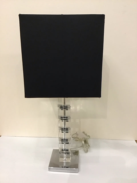 24" Glass Column Lamp