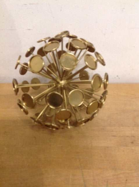 6" Gold Metal Decorative Ball