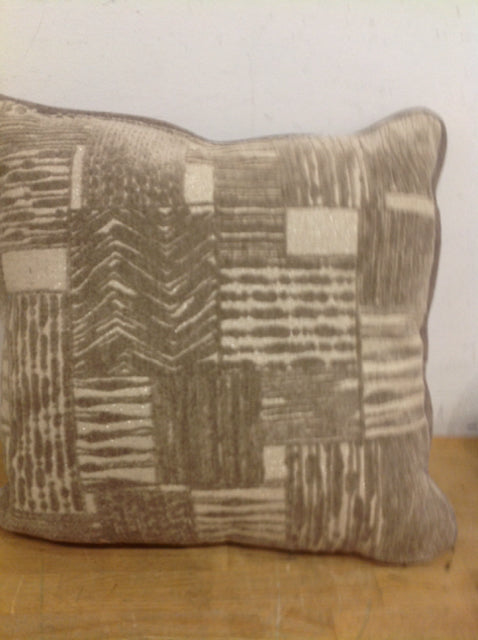 Pillow- 16" Grey Glitter Print