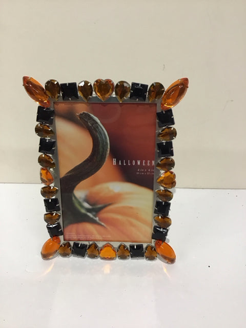 4x6 Black/Gold Bead Picture Frame