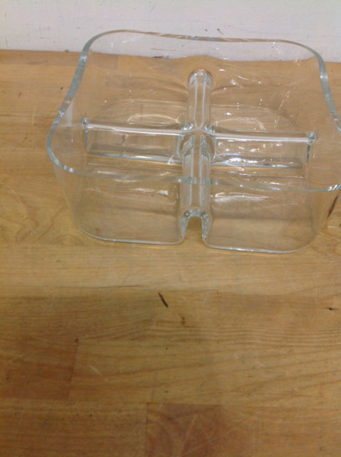 9" Clear Glass Divide Holder