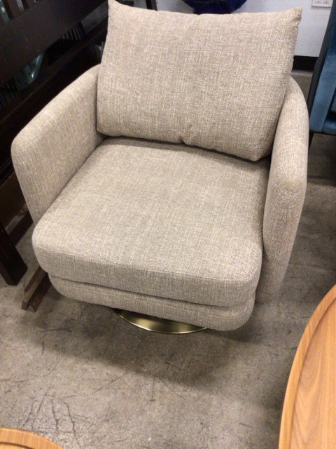 30" X 32.5" X 32.5" West Elm Auburn Swivel Chair