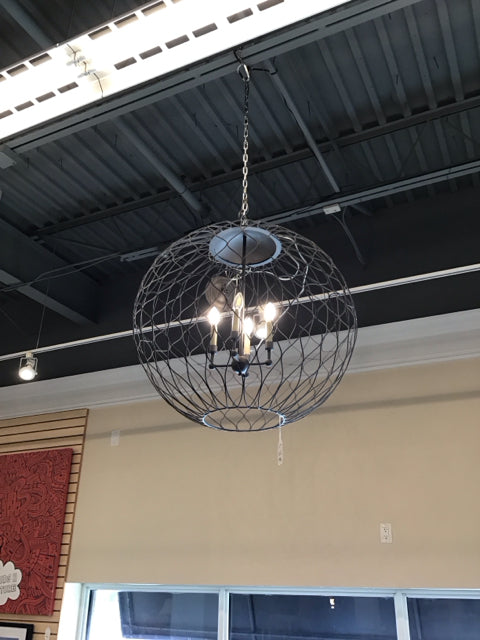 Currey & Co Simpatico Lg Orb Chandelier