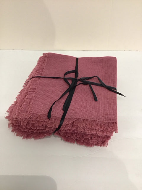Set/12 Mauve Dinner Napkins