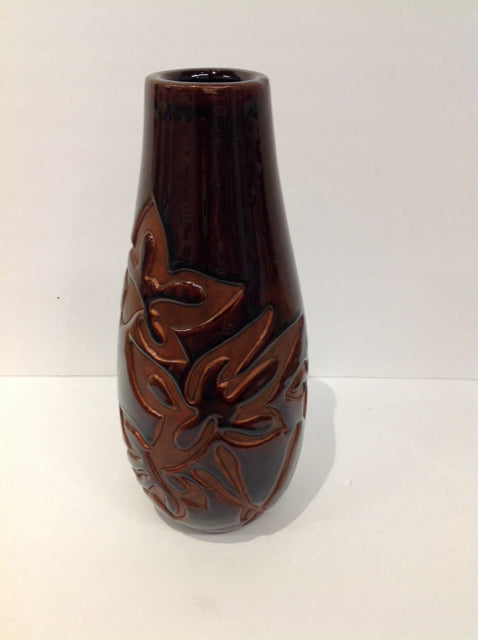 13" Brown Glazed Ceramic Base